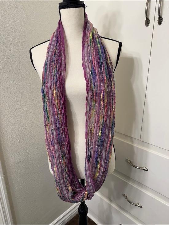 Target Accessories - Purple Multi-Color Lightweight Infinity Scarf